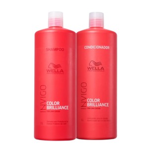 Kit Wella Professionals Invigo Color Brilliance Salon Duo - Shampoo 1000ml + Condicionador 1000ml