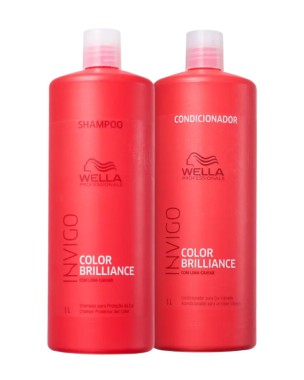 Kit Wella Professionals Invigo Color Brilliance Salon Duo - Shampoo 1000ml + Condicionador 1000ml